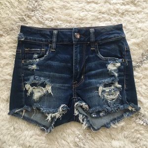 High Waisted American Eagle Jean Shorts